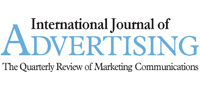 Opens International Journal of Advertising website in a new window International Journal of Advertising